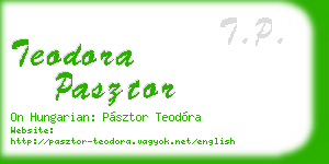 teodora pasztor business card